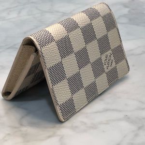 LOUIS VUITTON Damier Azur Business Card Holder